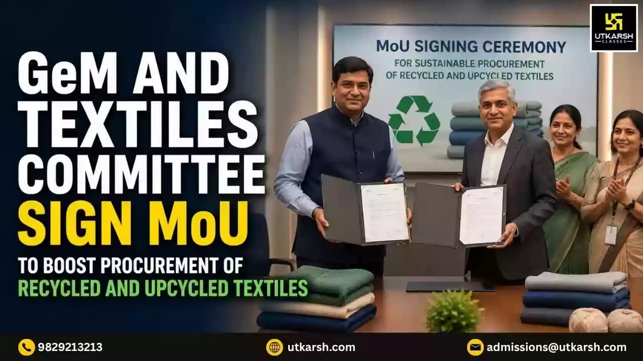 GeM and Textiles Committee Sign MoU to Boost Procurement of Recycled and Upcycled Textiles