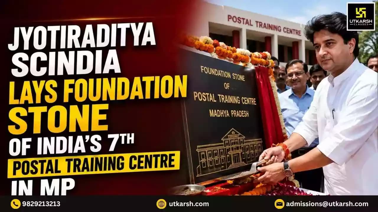 Jyotiraditya Scindia Lays Foundation Stone of India's 7th Postal Training Centre in Madhya Pradesh