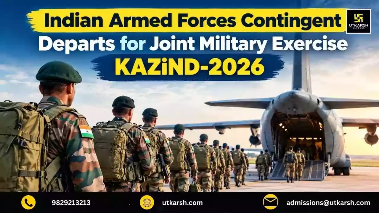 Indian Armed Forces Contingent Departs for Joint Military Exercise KAZIND-2026