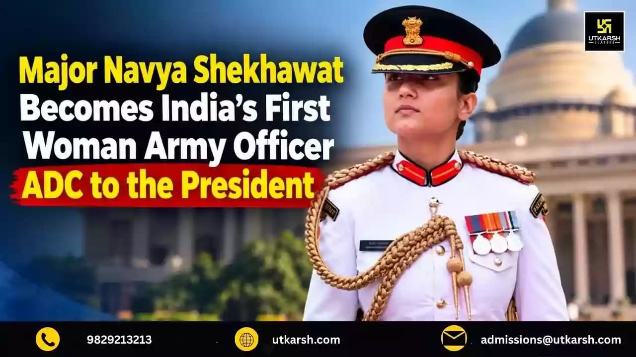 Major Navya Shekhawat Becomes India’s First Woman Army Officer ADC to the President
