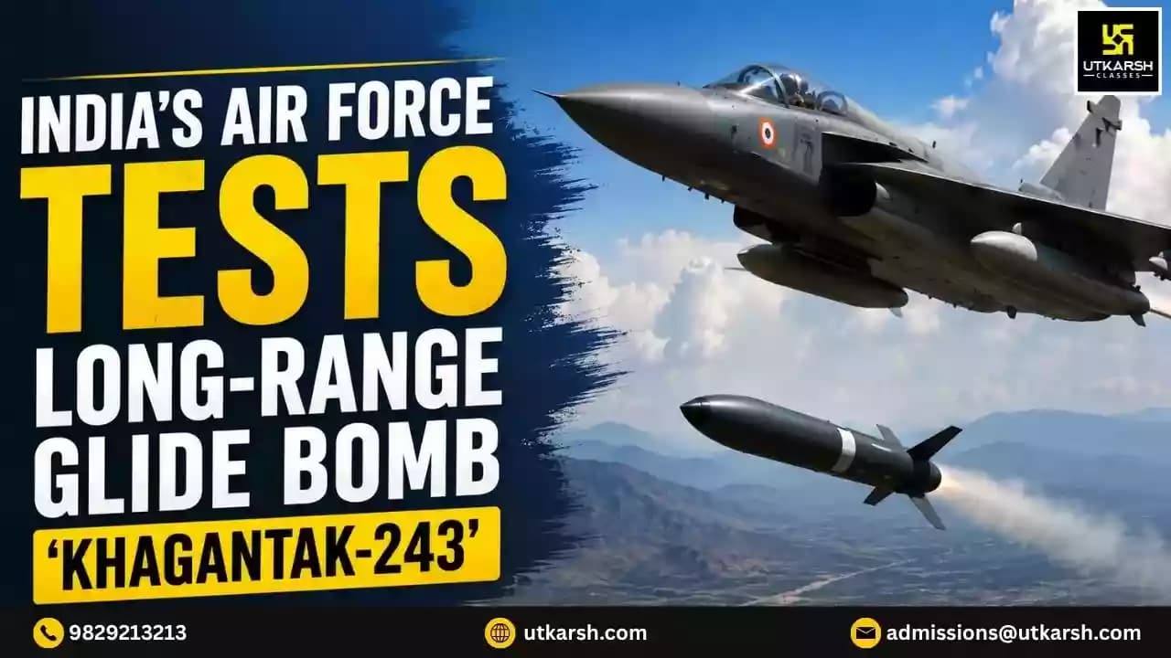India's Air Force Successfully Tests Long-Range Glide Bomb 'Khagantak-243'