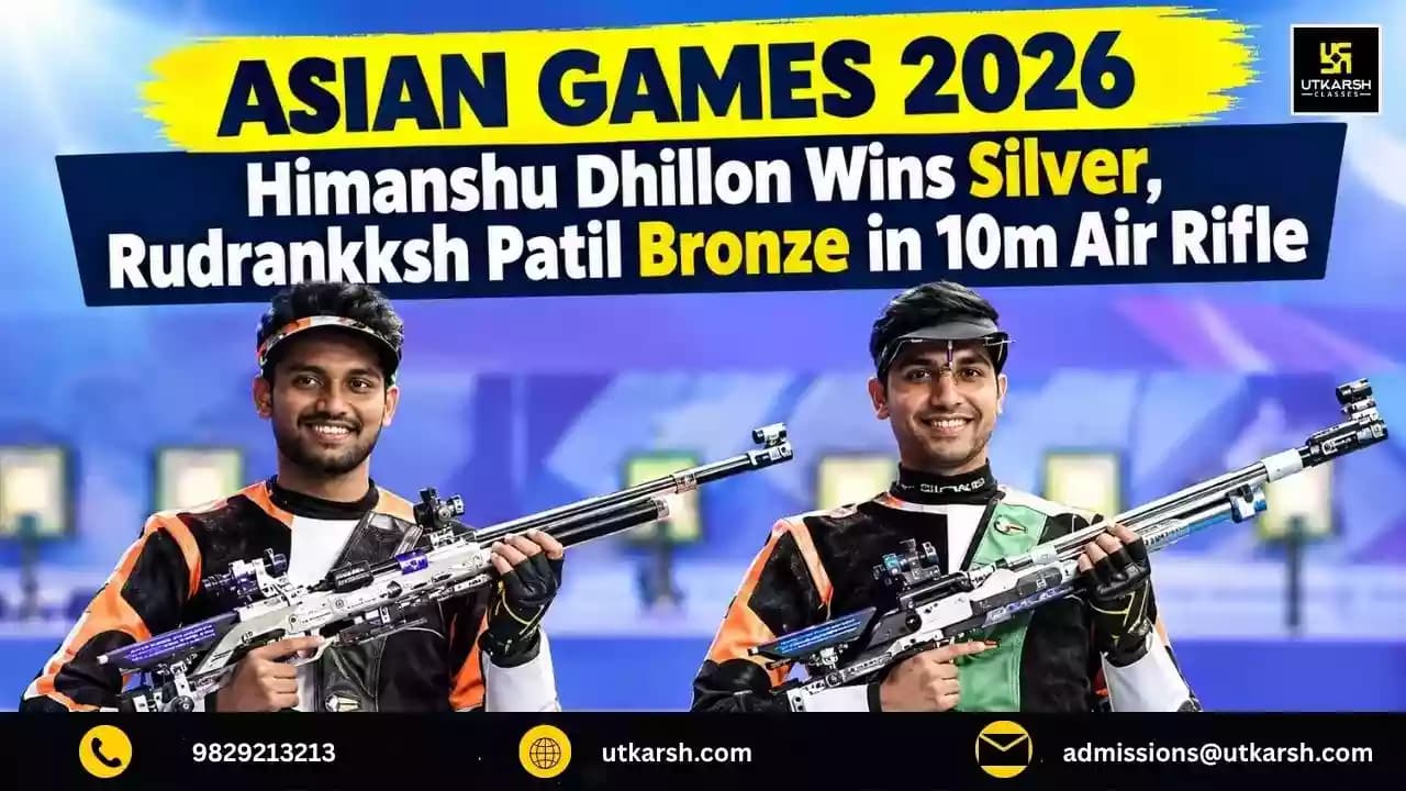 Asian Games 2026: Himanshu Dhillon Wins Silver, Rudrankksh Patil Bronze in 10m Air Rifle