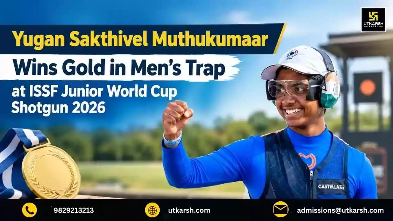 Yugan Sakthivel Muthukumaar Wins Gold in Men's Trap at ISSF Junior World Cup Shotgun 2026
