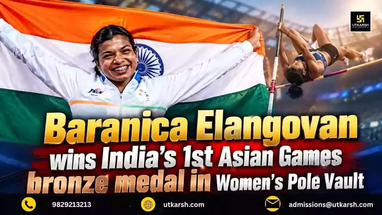 Baranica Elangovan Wins India's First Asian Games Pole Vault Medal