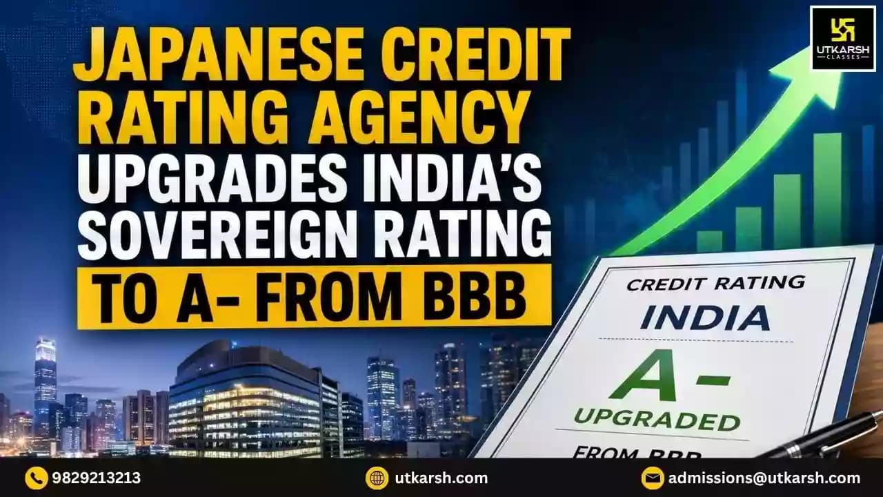 Japanese Credit Rating Agency Upgrades India's Sovereign Rating to A- from BBB
