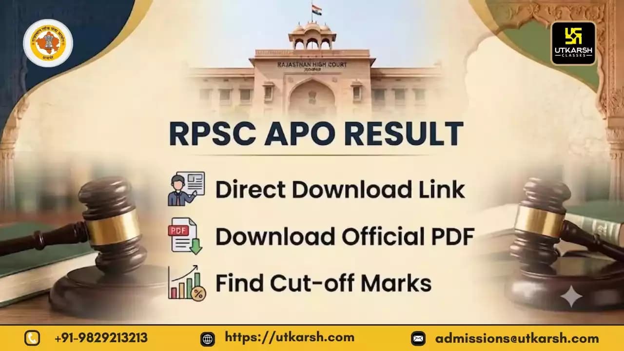 Download RPSC APO Result 2026 PDF: Check Prelims Cut-off Marks