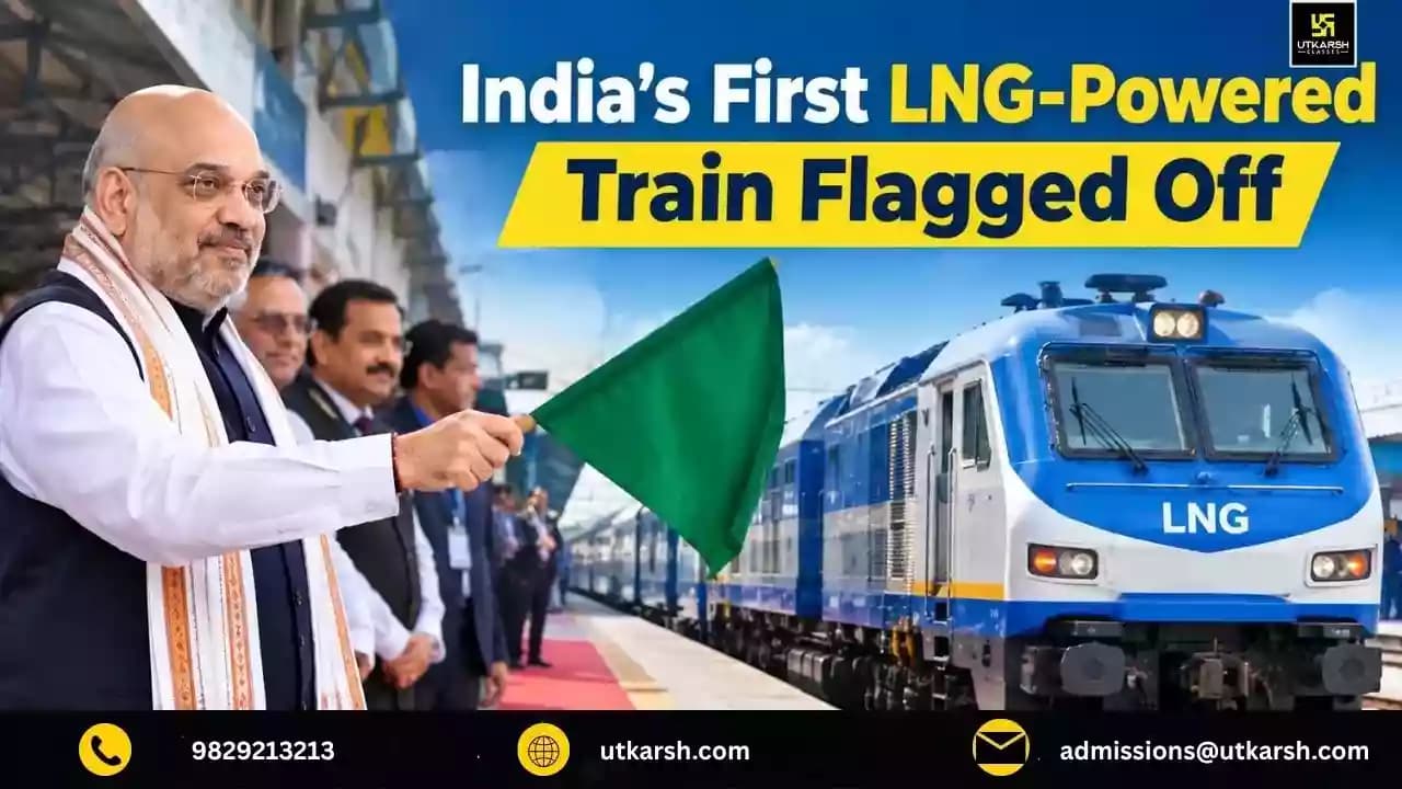 India's First LNG-Powered Train Flagged Off from Sabarmati Railway Station