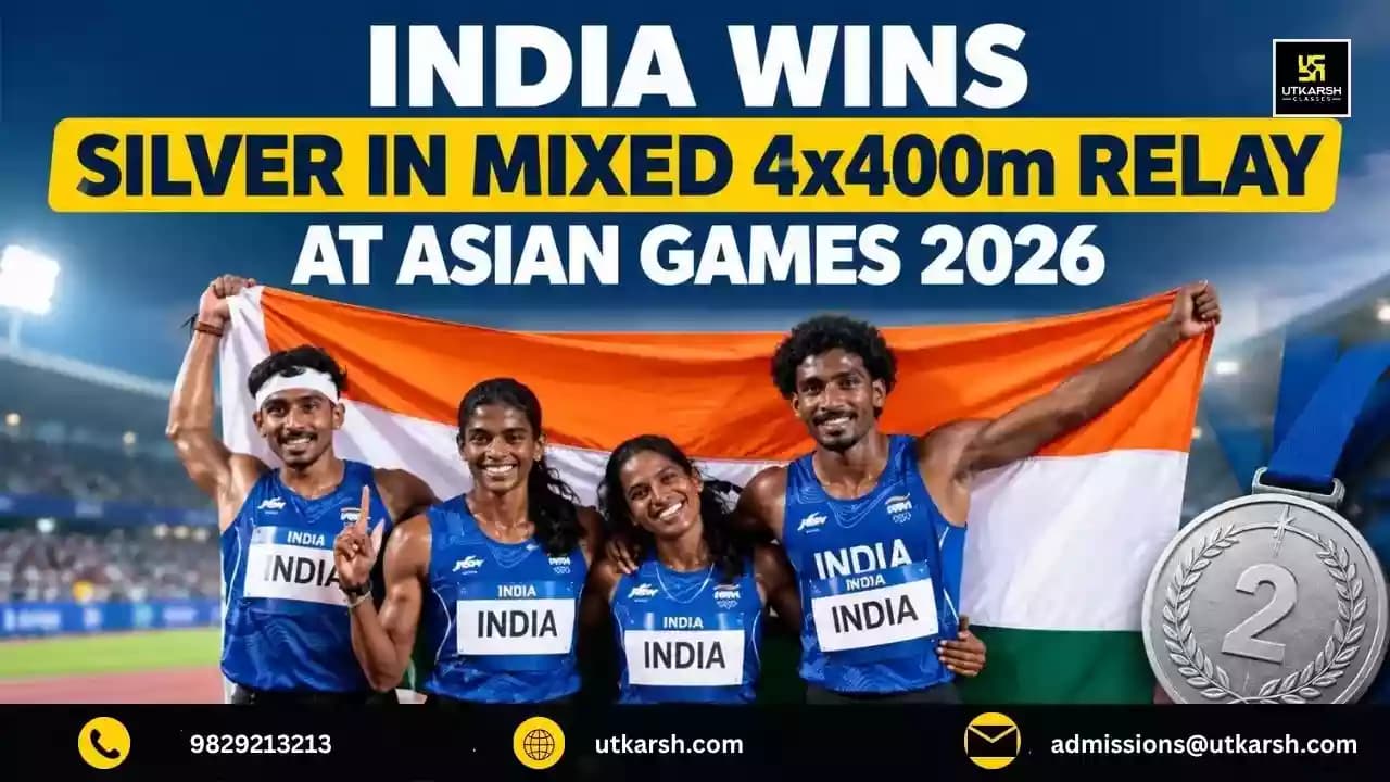 India Wins Silver in Mixed 4x400m Relay at Asian Games 2026