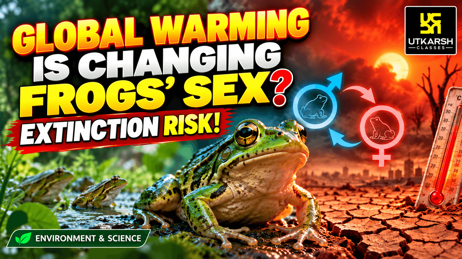 Global Warming Raises Extinction Risk from Frog Sex Reversal