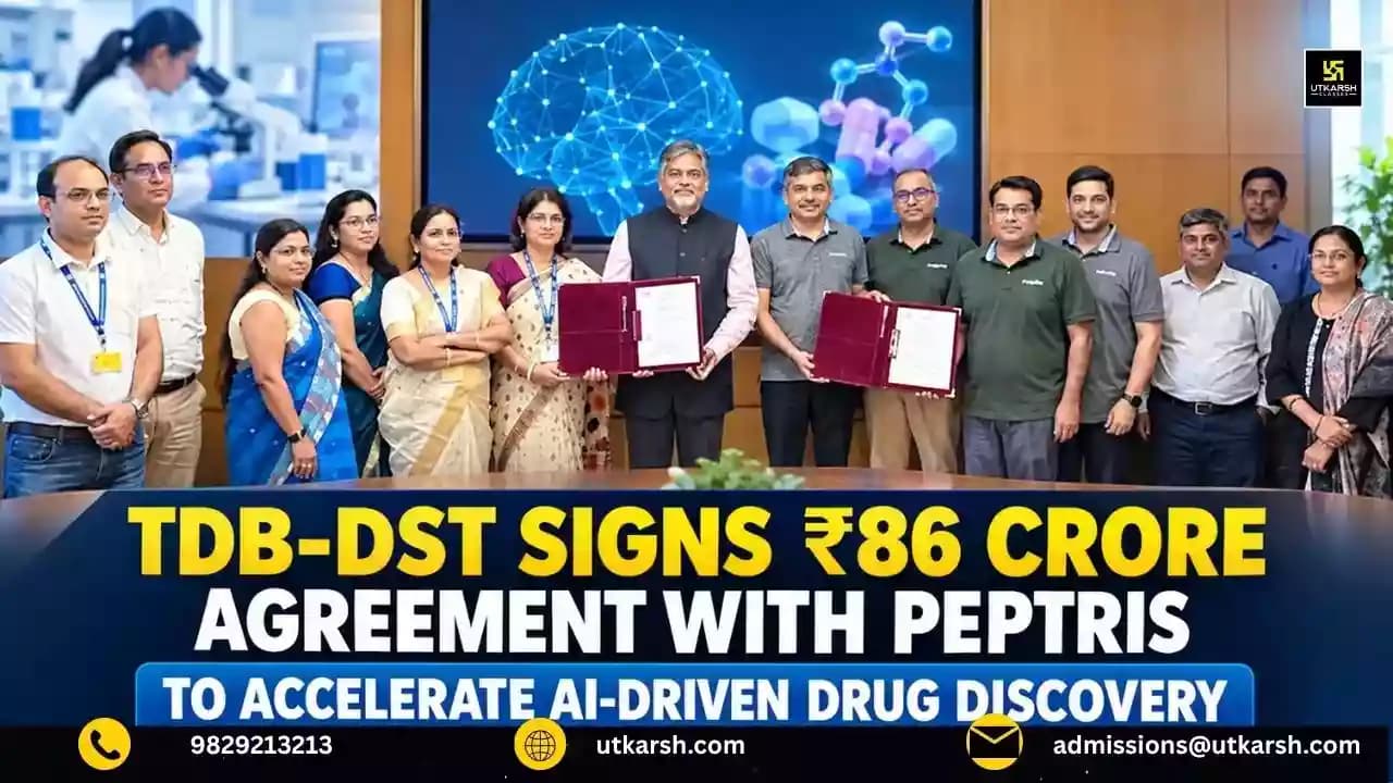 TDB-DST Signs ₹86 Crore Agreement With Peptris to Accelerate AI-Driven Drug Discovery