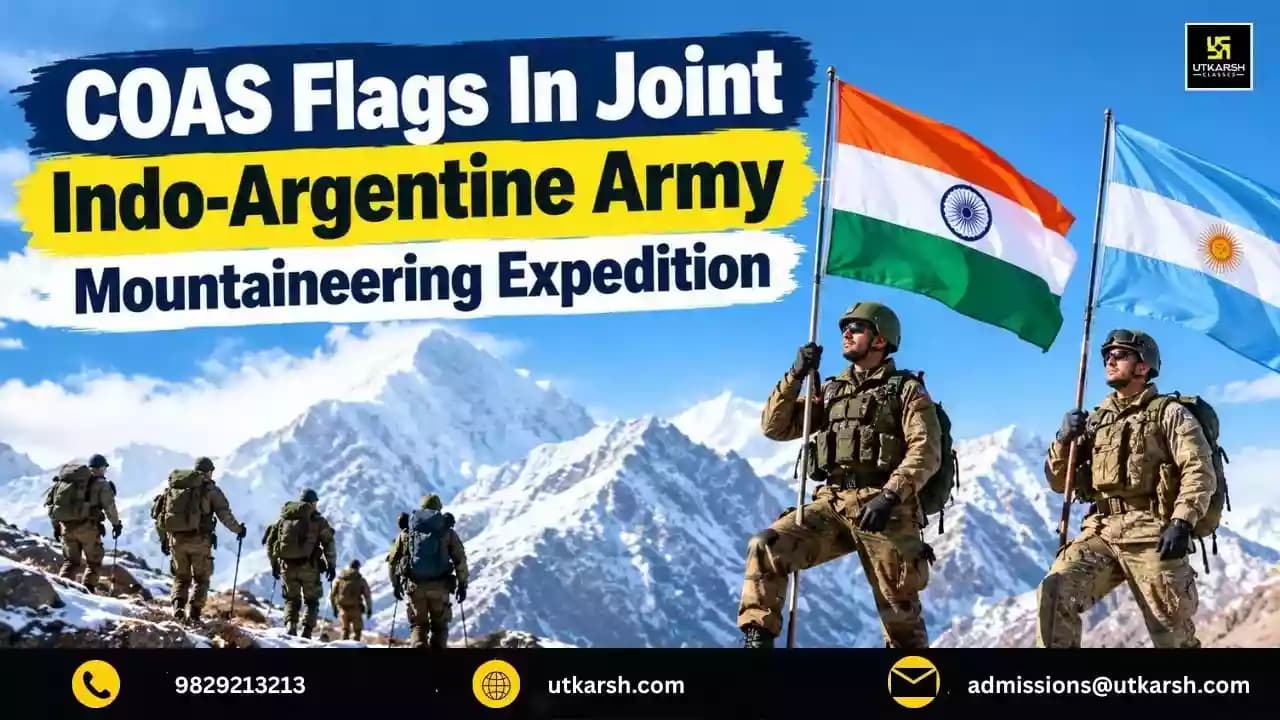 COAS Flags In Joint Indo-Argentine Army Mountaineering Expedition