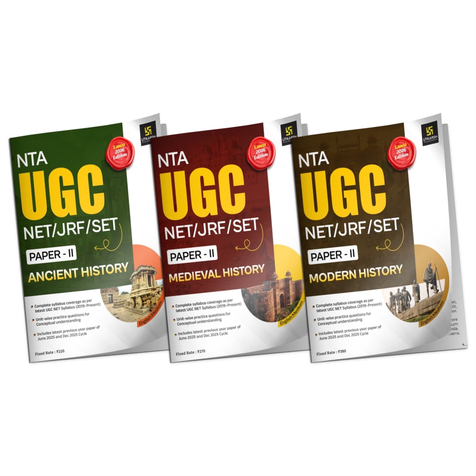 UGC NET/JRF/SET 2nd Paper (Ancient History, Medieval History and Modern History) English Combo