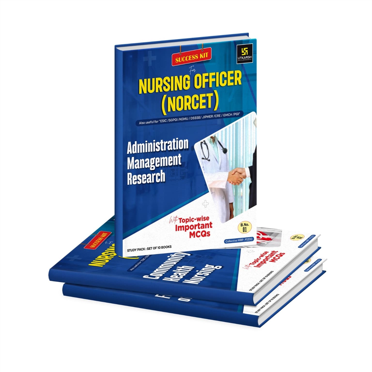 Success kit for Nursing Officer (NORCET) Exam (Set of 10 Books)