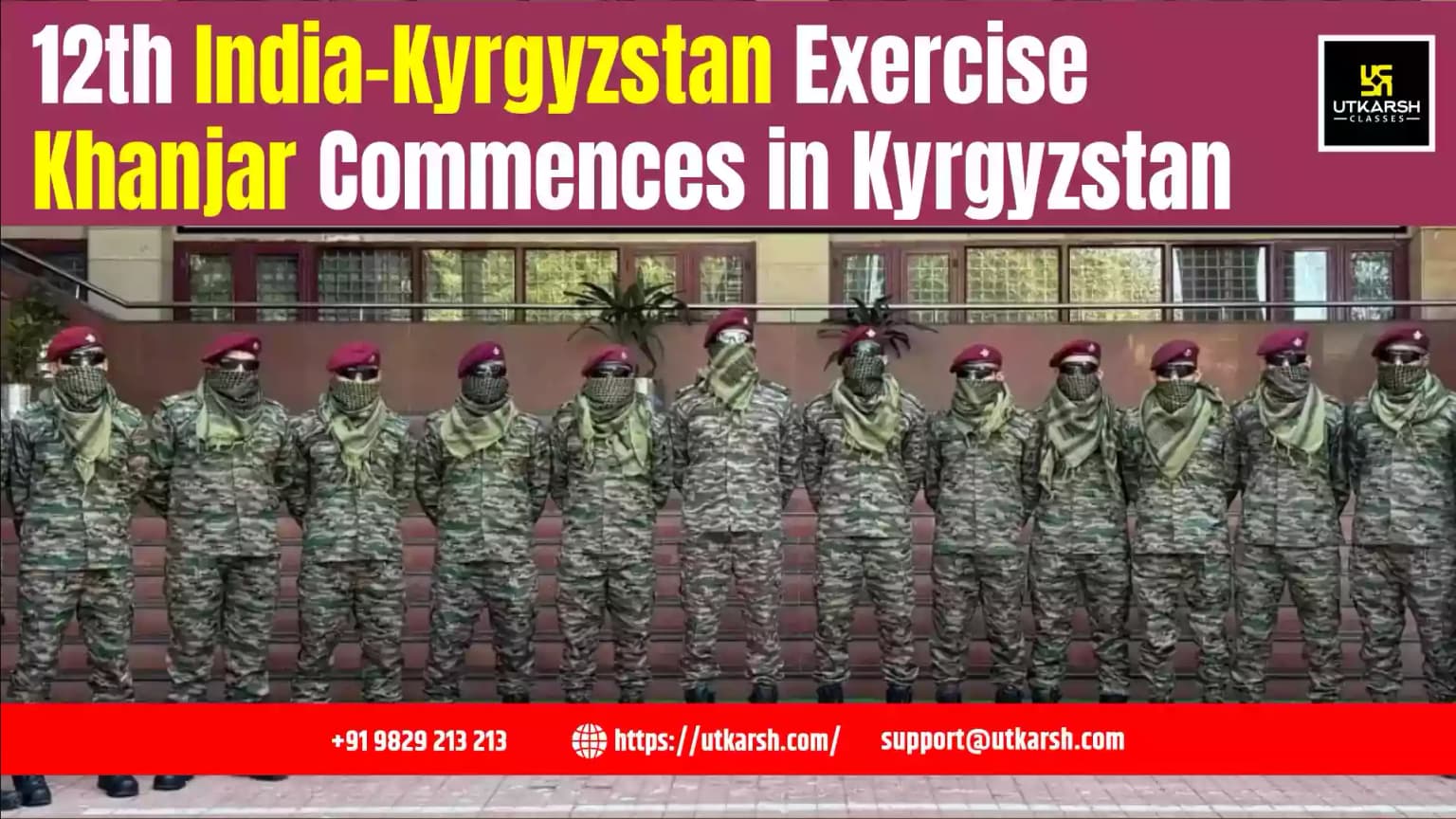 Exursize 12th India-Kyrgyzstan Khanjar Military Exercise Begins
